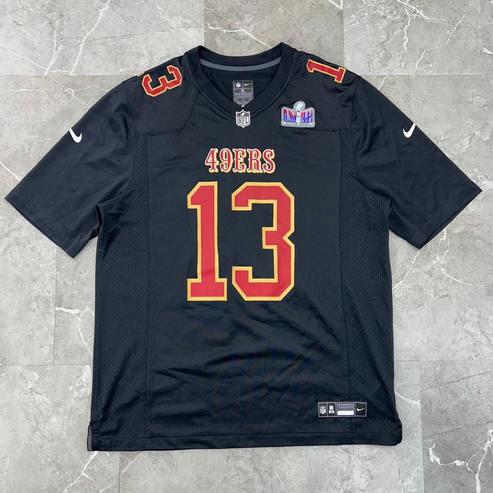 Nike San Francisco 49ers Football Jersey Mens XL Brock Purdy Super Bowl LVIII